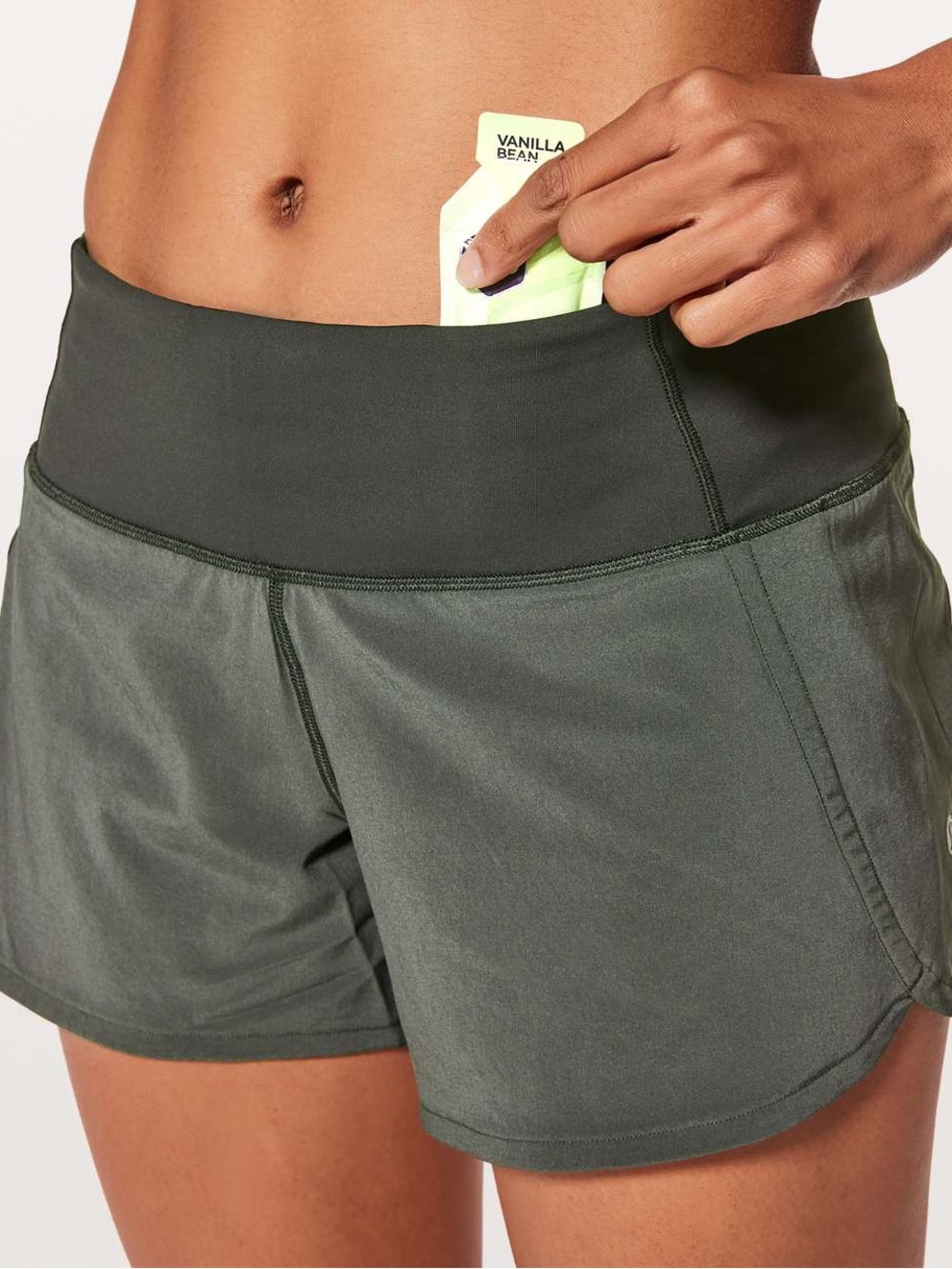Lululemon Run Times Short II 4” Evergreen Size 6 Running Shorts